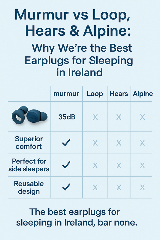 Murmur vs Loop, Hears & Alpine: Why We’re the Best Earplugs for Sleeping in Ireland