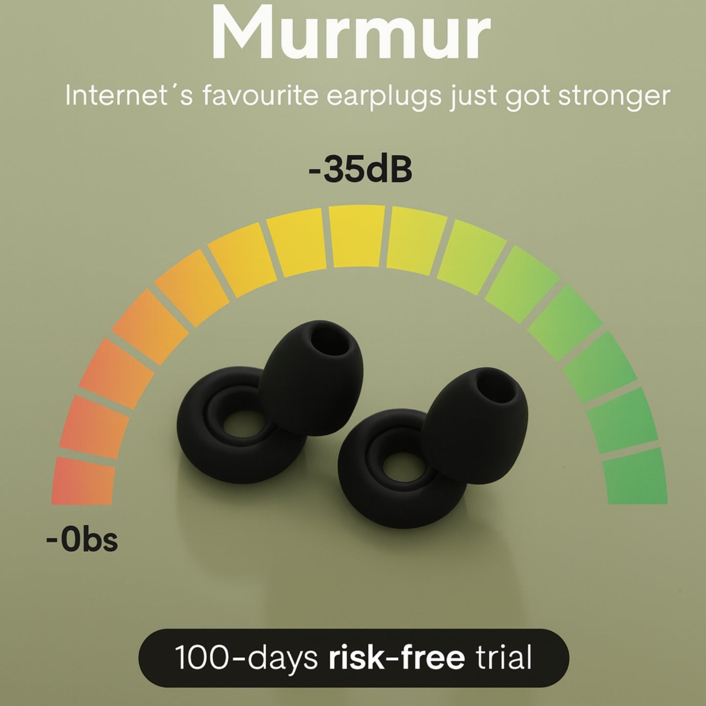 Find Your Calm – Murmur Earplugs with 35dB Protection